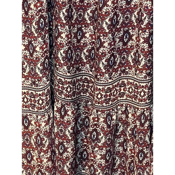 Max Studio Women's Floral Maxi Dress V-Neck Long Sleeve Size M - Picture 6 of 14